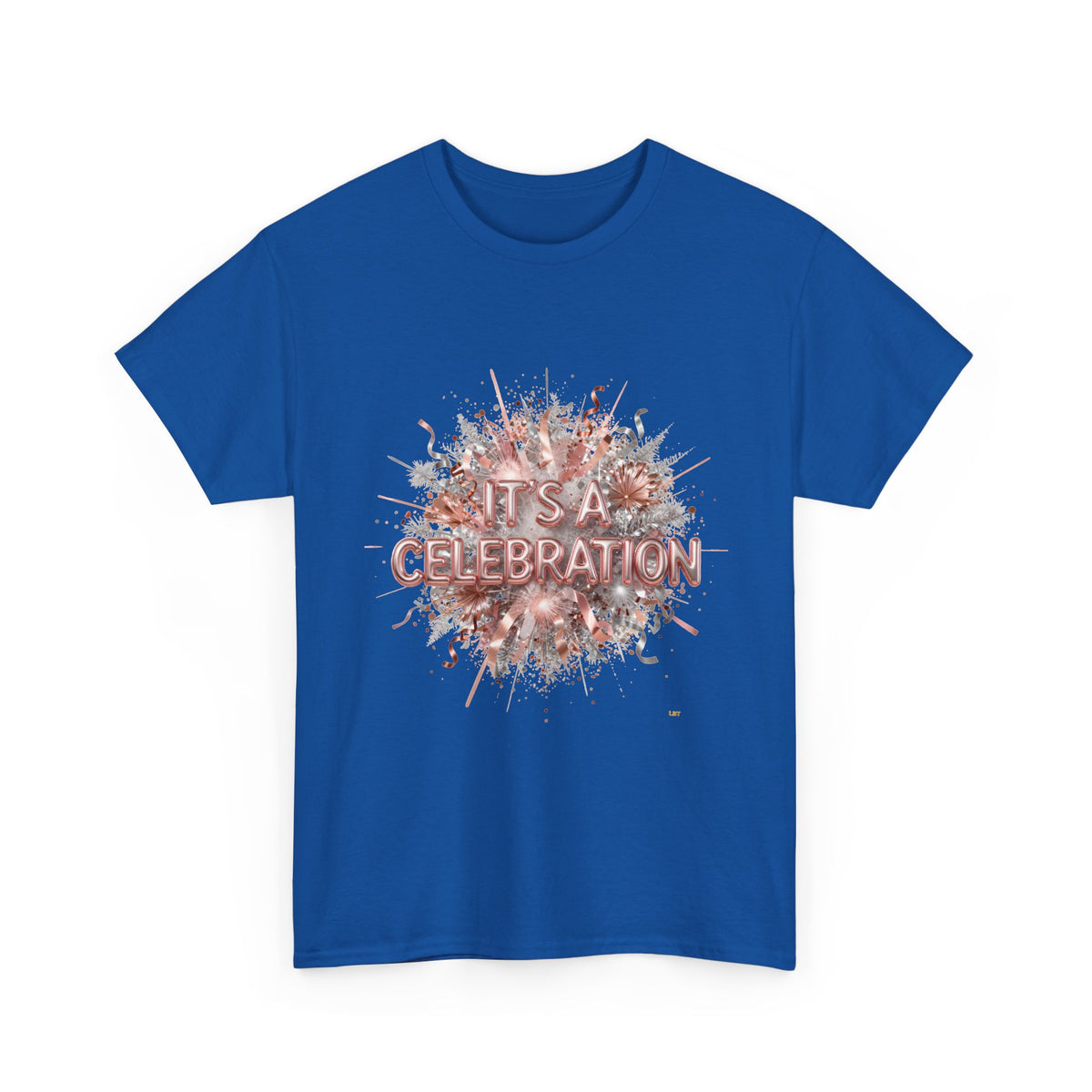 Celebration Floral Burst Tee — "It's a Celebration" Graphic T-Shirt
