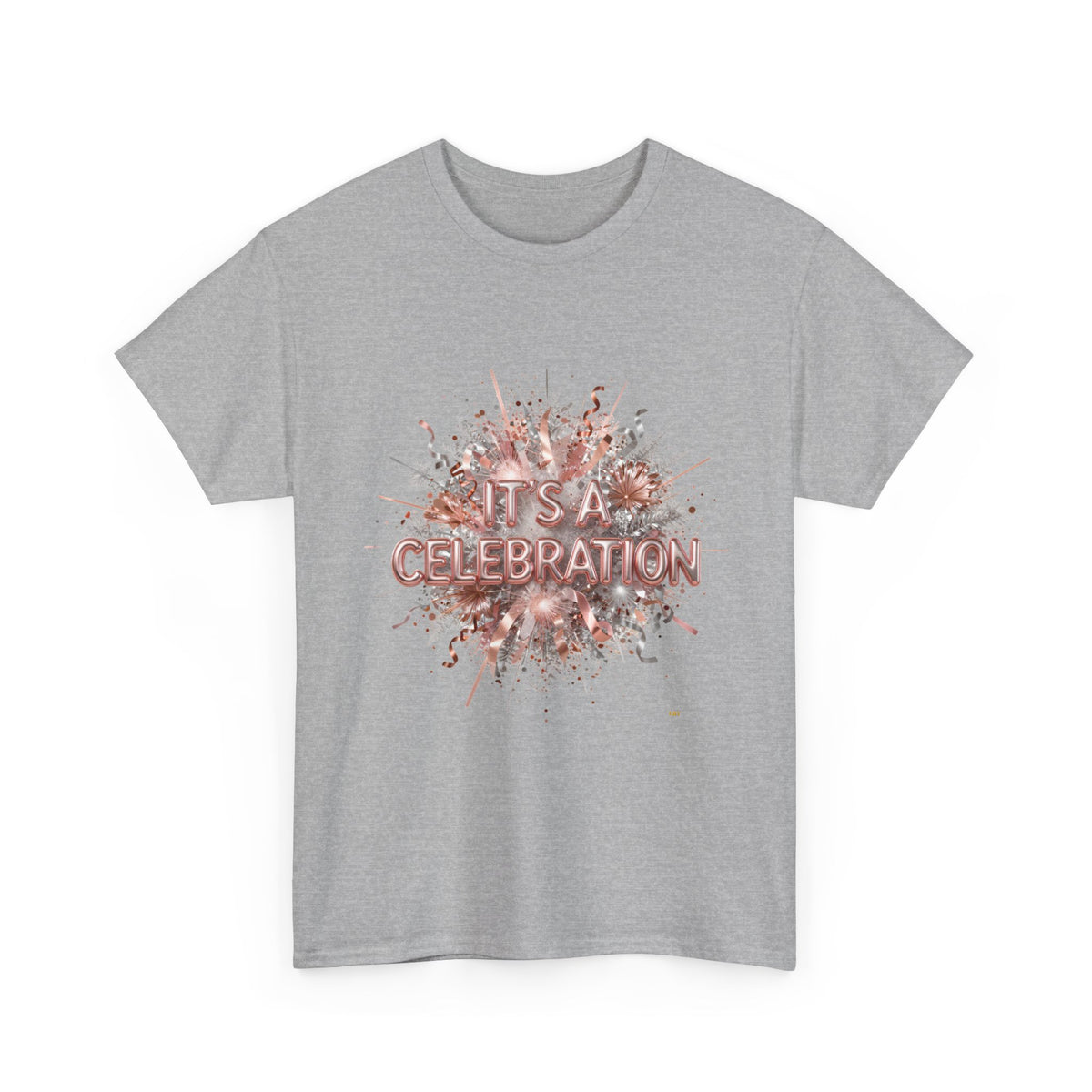 Celebration Floral Burst Tee — "It's a Celebration" Graphic T-Shirt