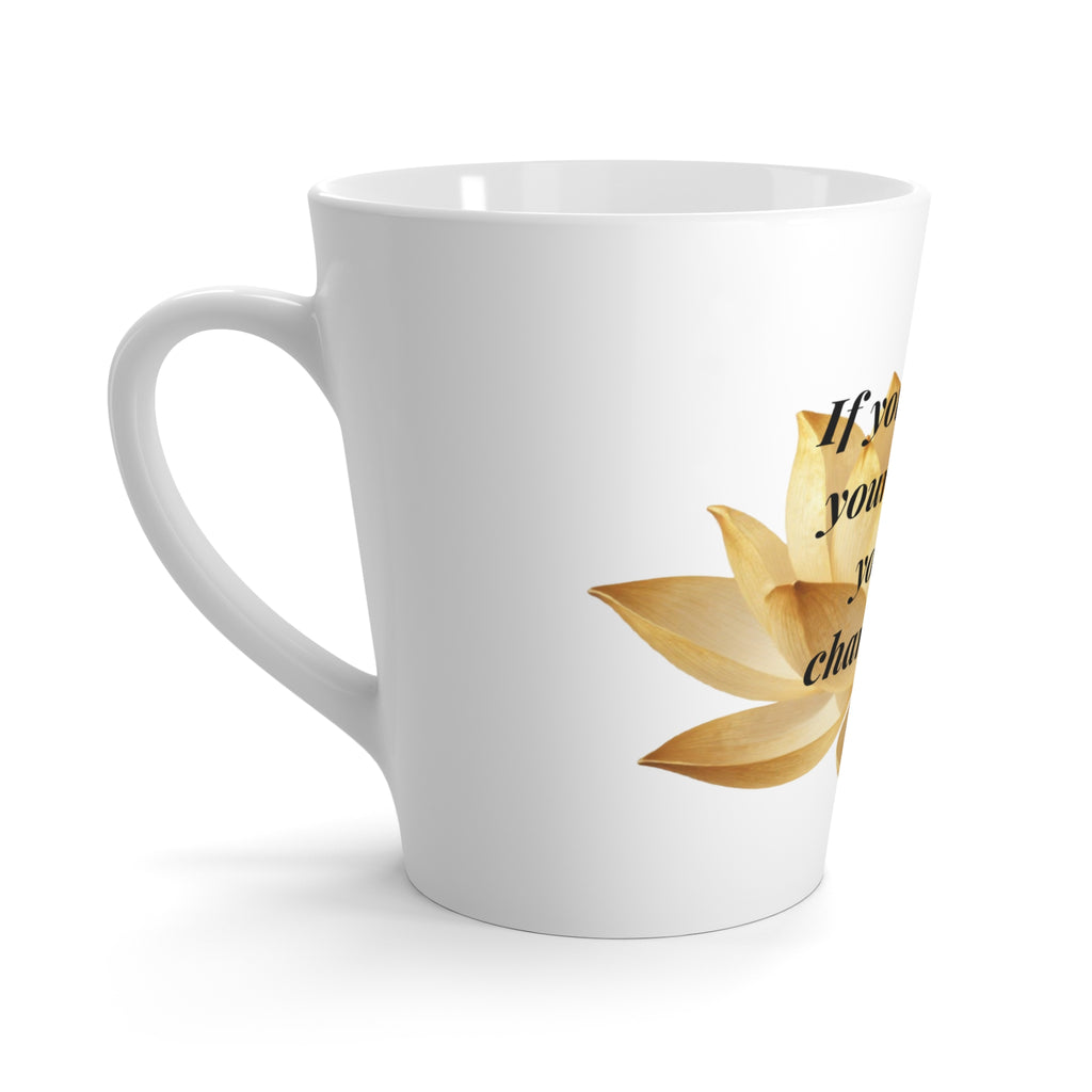 Golden Lotus Inspiration – 12 oz Latte Mug