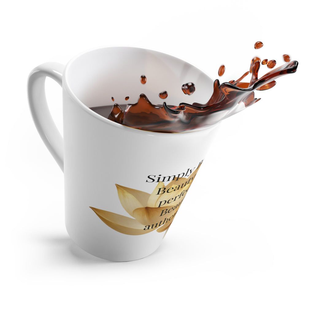 Golden Lotus Inspiration – 12 oz Latte Mug