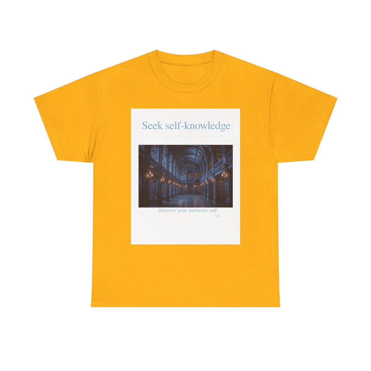 Seek Self-Knowledge T-Shirt — Moody Library Photo Graphic Tee