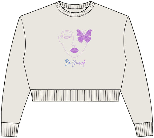Be yourself Crop Crewneck