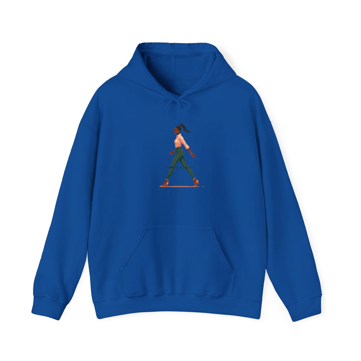 Yoga Pose Hoodie — Minimal Walking Yogi Graphic Sweatshirt