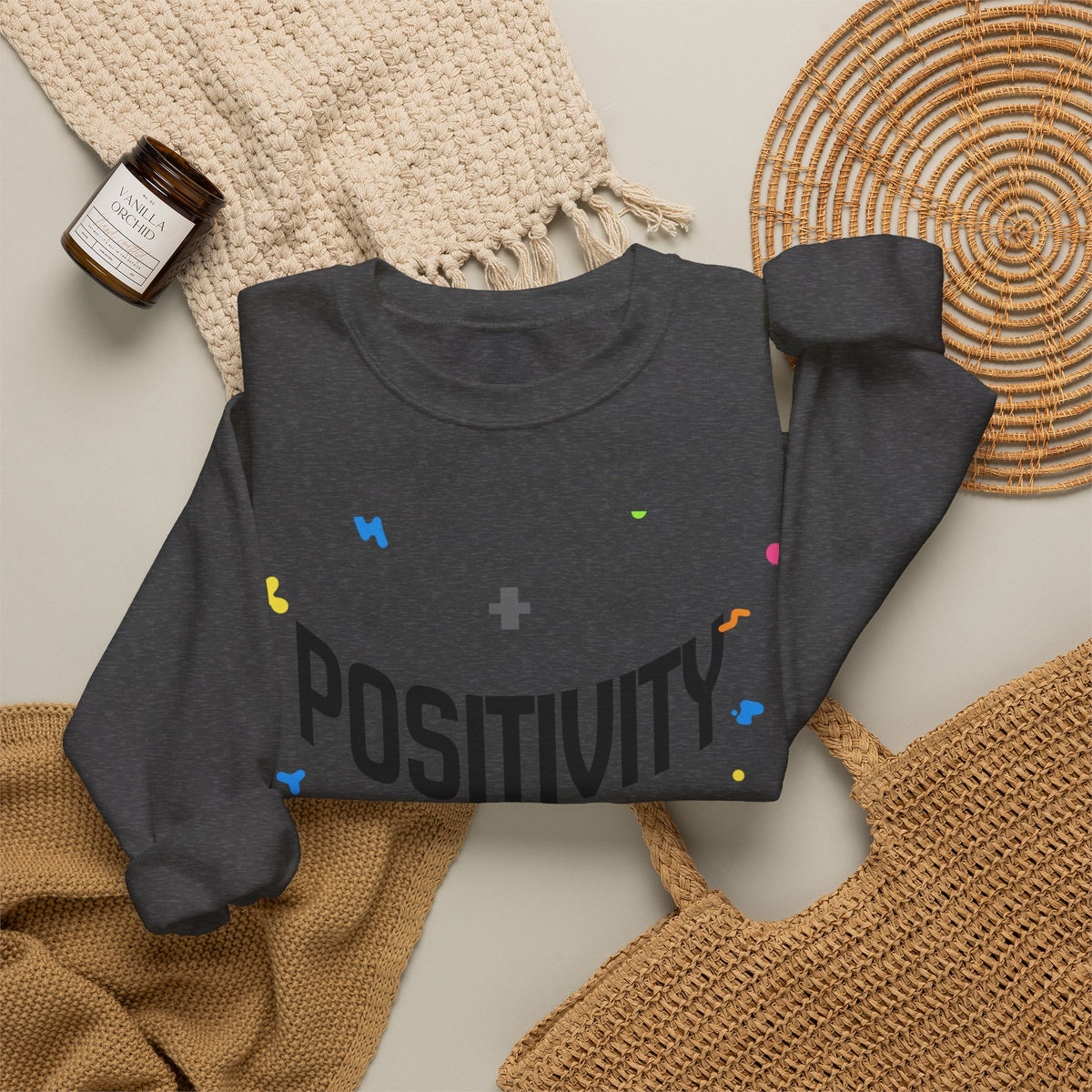 Positivity Crewneck Sweatshirt – "Have You Had Your Plus Sign Today" Motivational Pullover