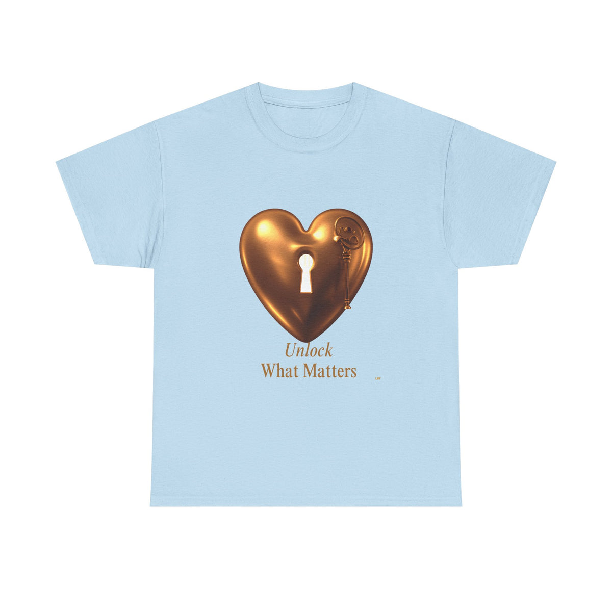 Heart Key T-Shirt — "Unlock What Matters" Inspirational Tee