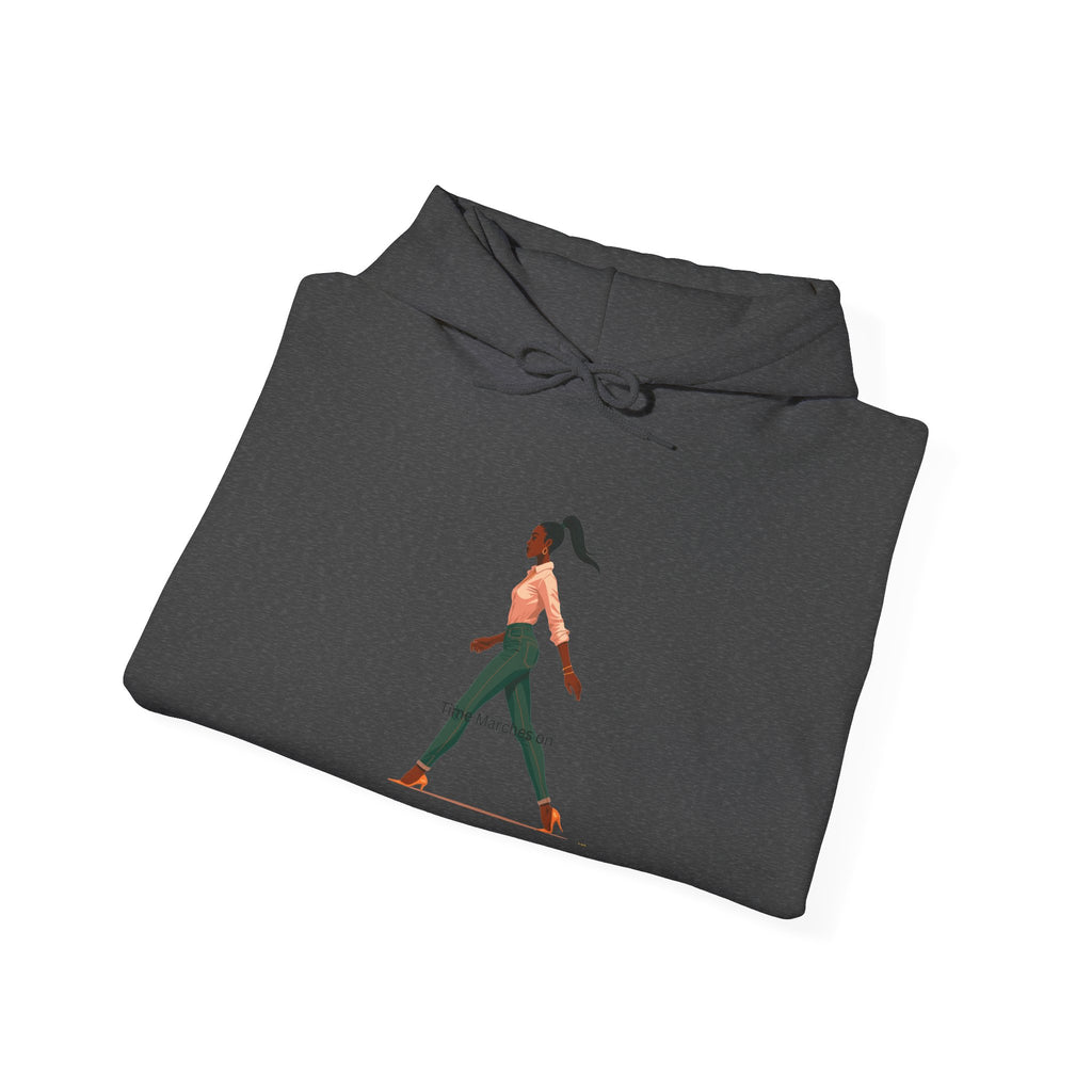 Yoga Pose Hoodie — Minimal Walking Yogi Graphic Sweatshirt