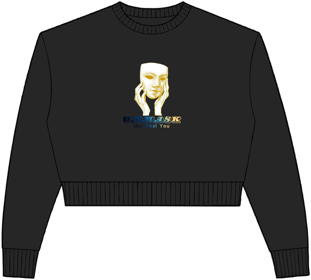 Womens Relaxed Crop Crewneck