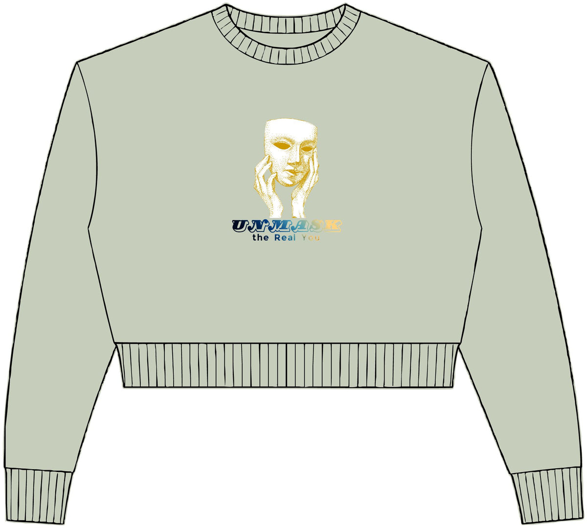 Womens Relaxed Crop Crewneck
