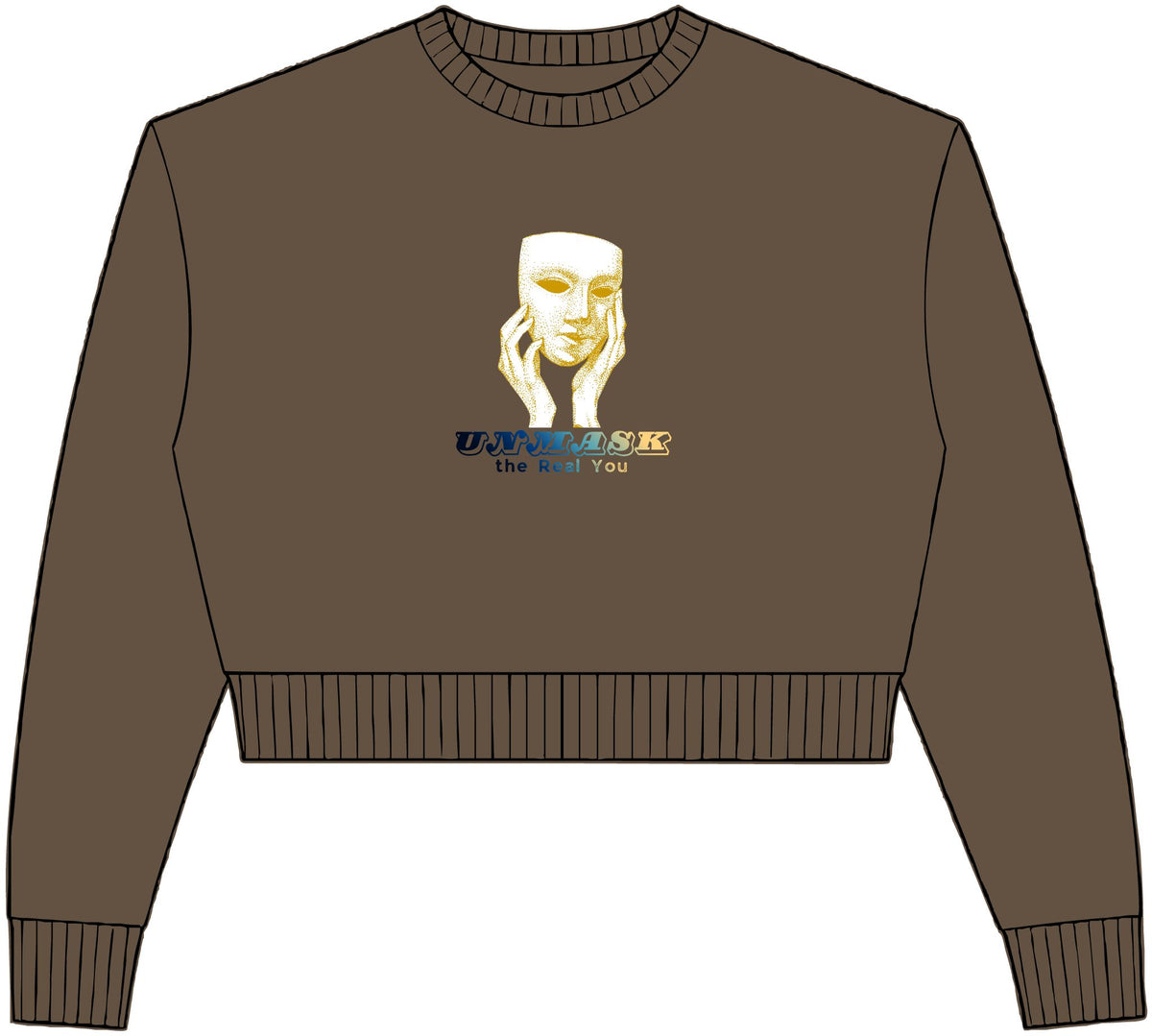 Womens Relaxed Crop Crewneck