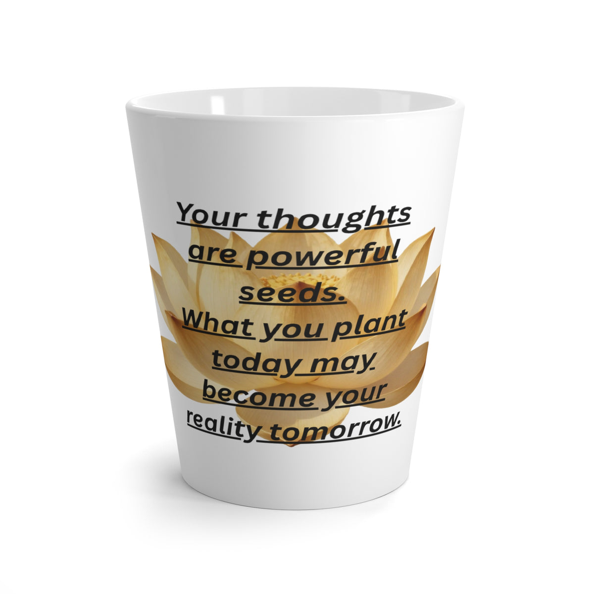 Golden Lotus Inspiration – 12 oz Latte Mu