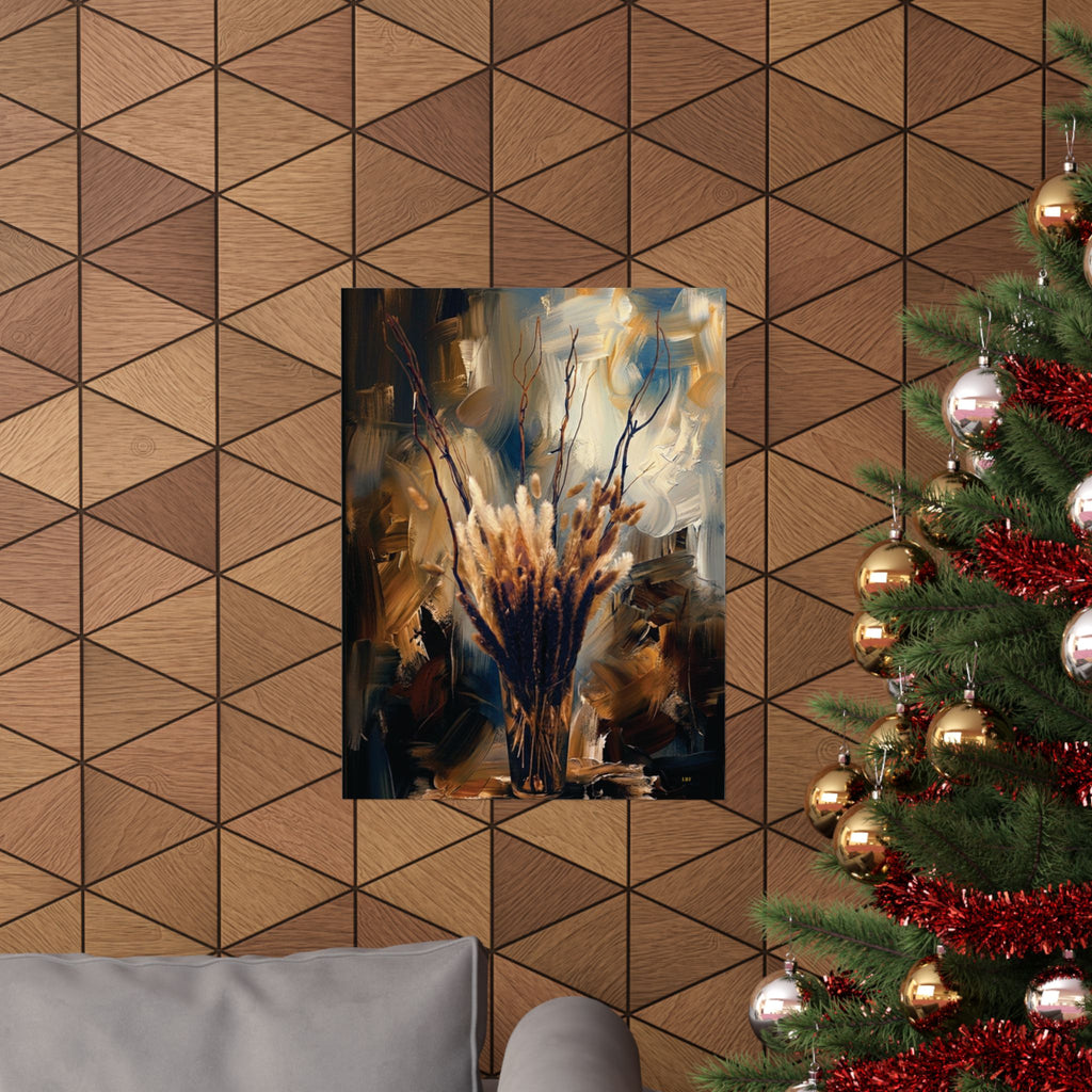 Blue Bloom Elegance – Floral Wall Art Poster