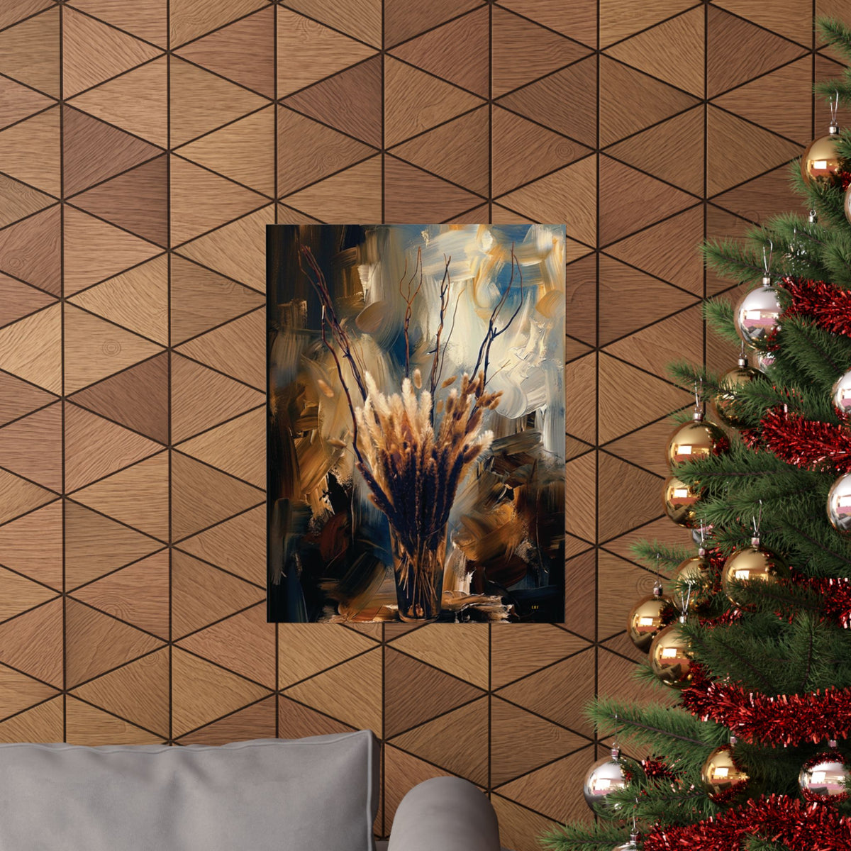 Blue Bloom Elegance – Floral Wall Art Poster