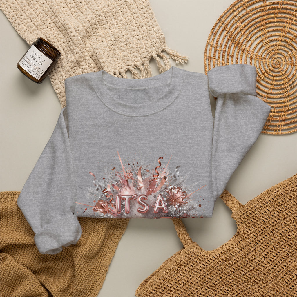 Celebration Burst Crewneck Sweatshirt — "It's a Celebration" Graphic