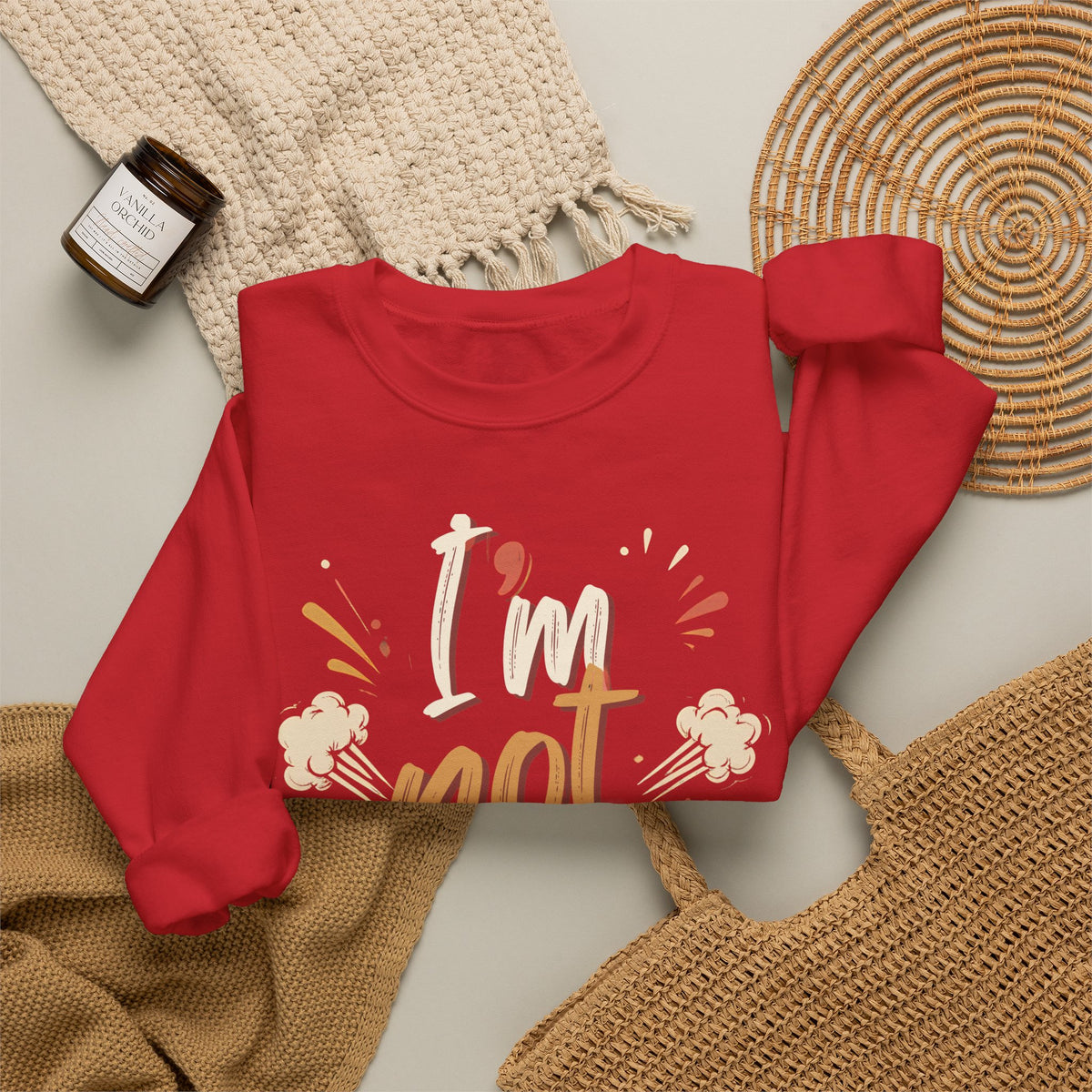 I’m not Pressed Crewneck Sweatshirt