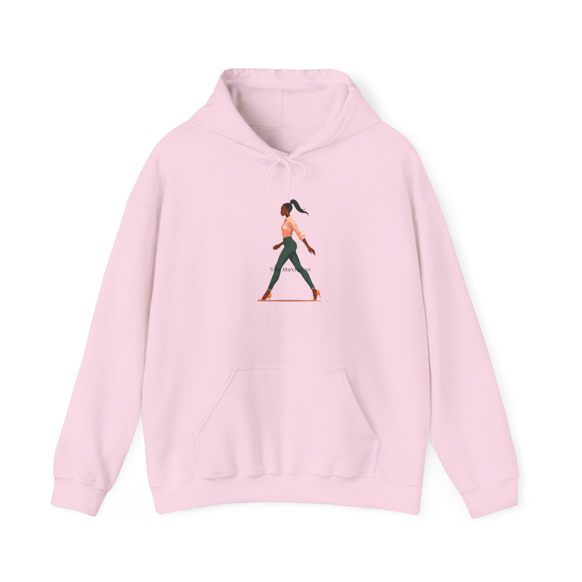 Yoga Pose Hoodie — Minimal Walking Yogi Graphic Sweatshirt