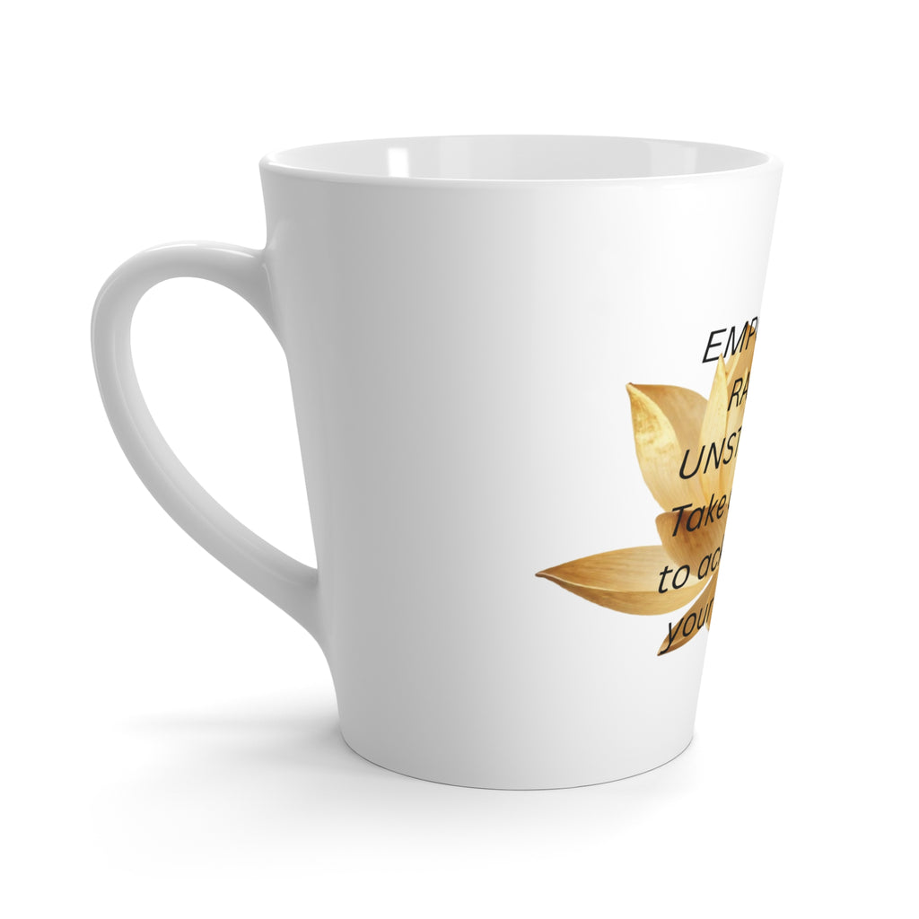 Golden Lotus Inspiration – 12 oz Latte Mug