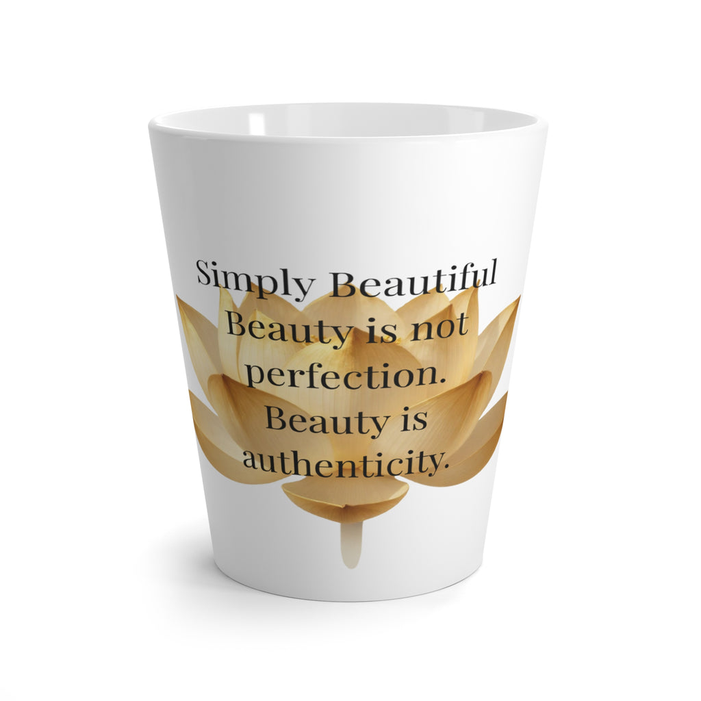 Golden Lotus Inspiration – 12 oz Latte Mug