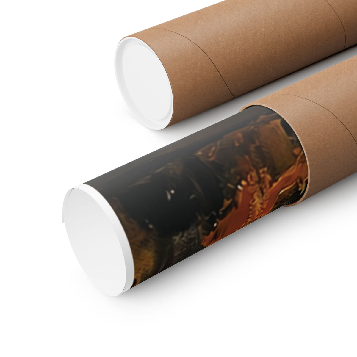 Amber Stillness – Dried Floral Wall Art Poster
