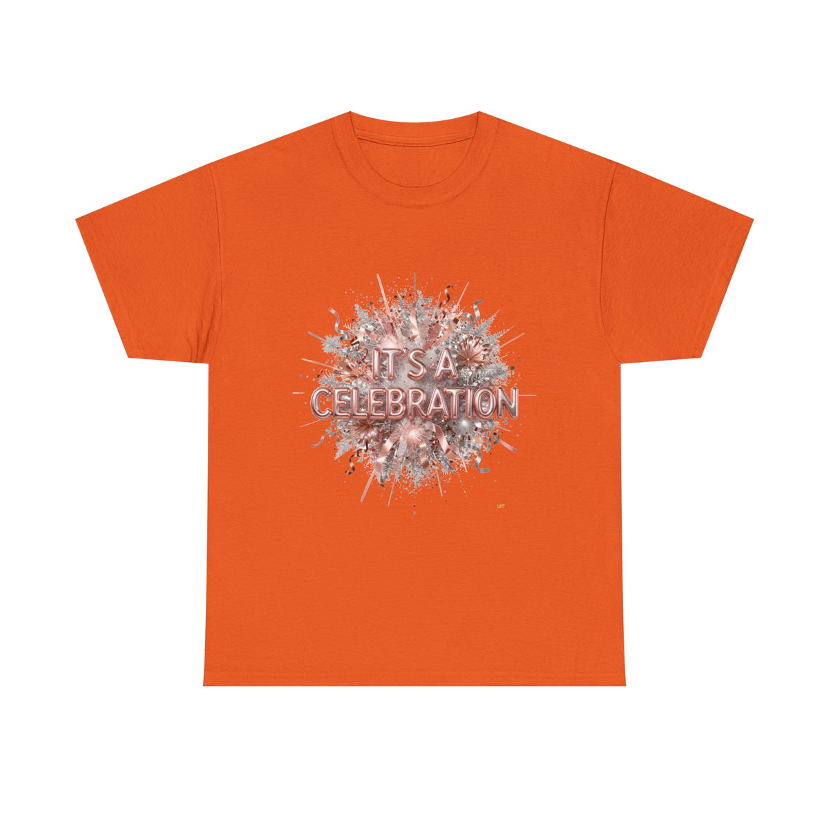 Celebration Floral Burst Tee — "It's a Celebration" Graphic T-Shirt