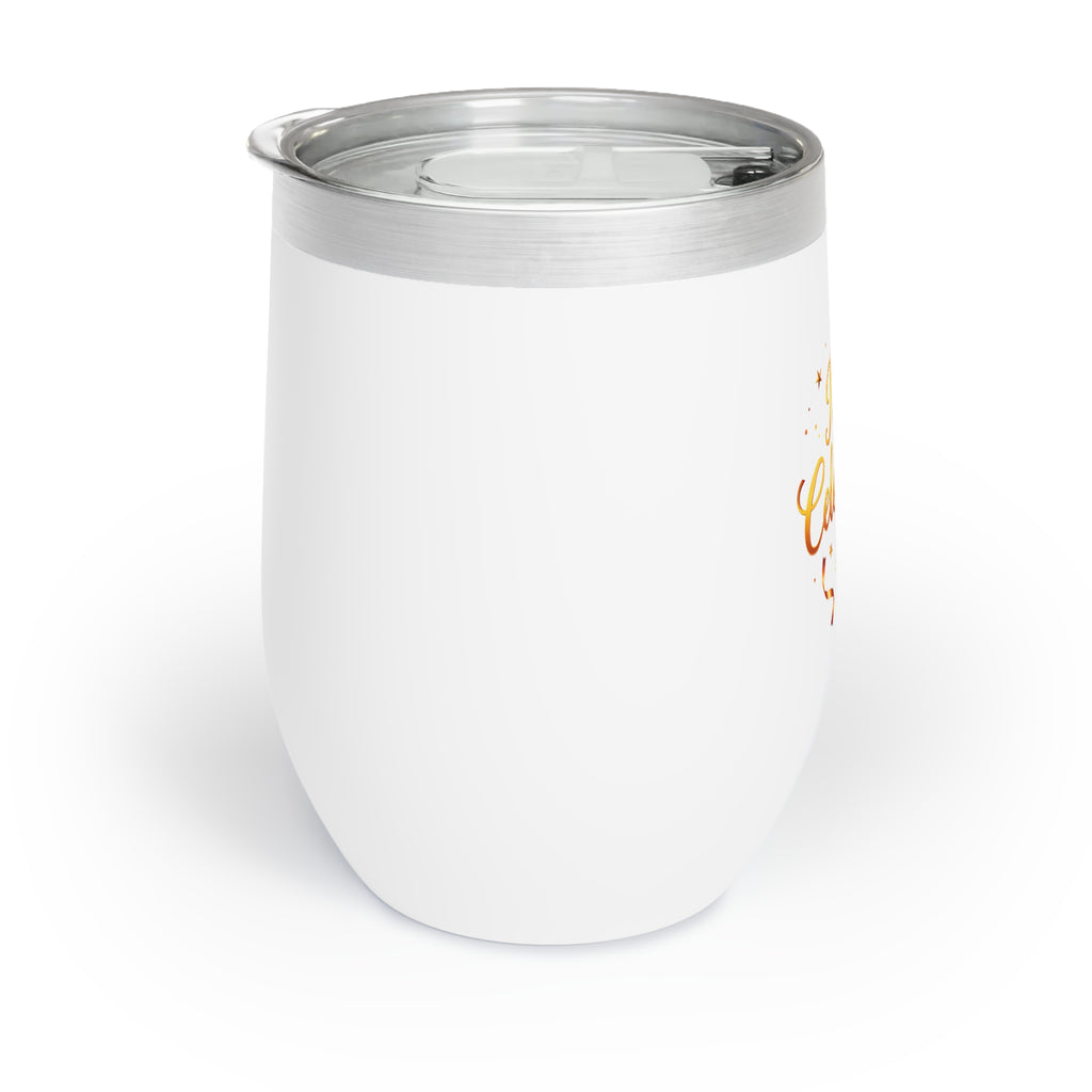 Gold Confetti Celebration – 12 oz Wine Tumbler