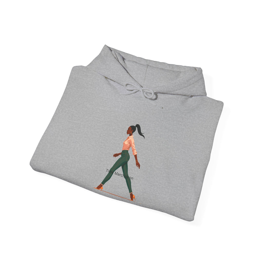 Yoga Pose Hoodie — Minimal Walking Yogi Graphic Sweatshirt