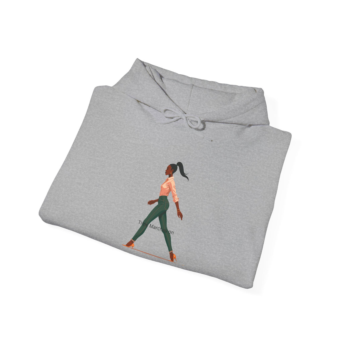 Yoga Pose Hoodie — Minimal Walking Yogi Graphic Sweatshirt