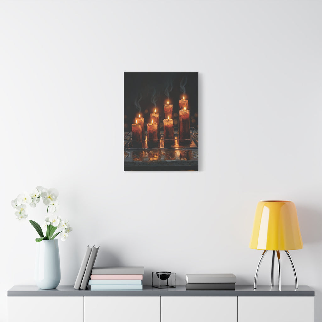 Candlelit Serenity Canvas Wall Art