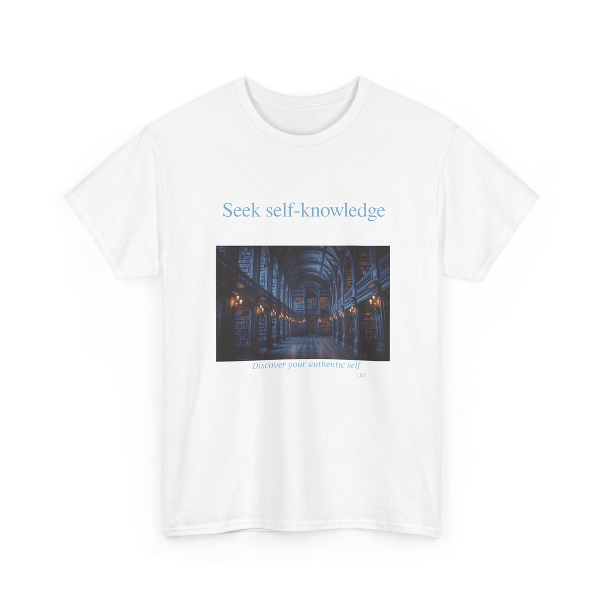 Seek Self-Knowledge T-Shirt — Moody Library Photo Graphic Tee