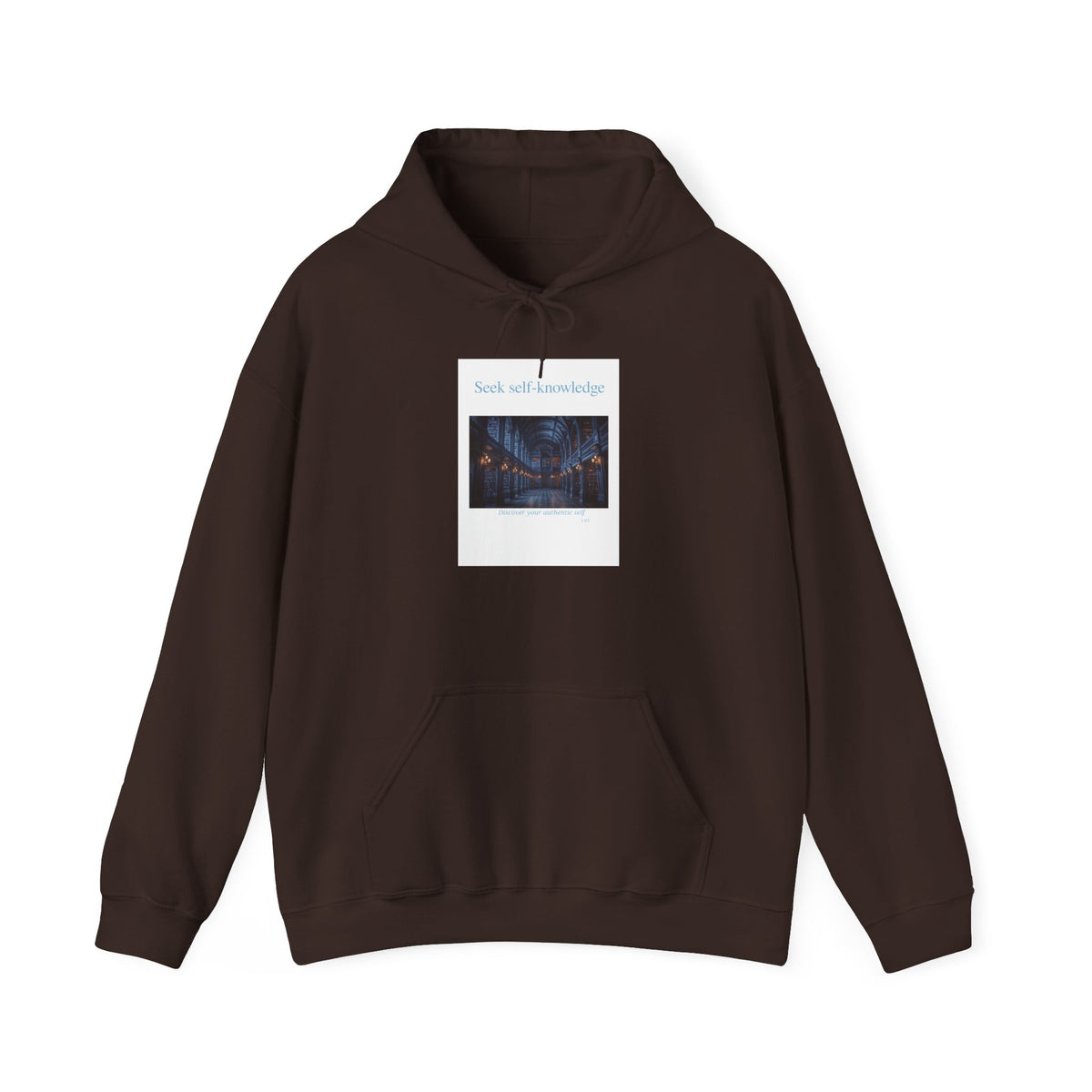 Seek Self-Knowledge Hoodie — Mystic Library Graphic Sweatshirt