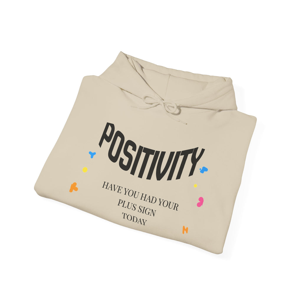 Positive Vibes Hoodie — "Positivity" Confetti Motivational Pullover