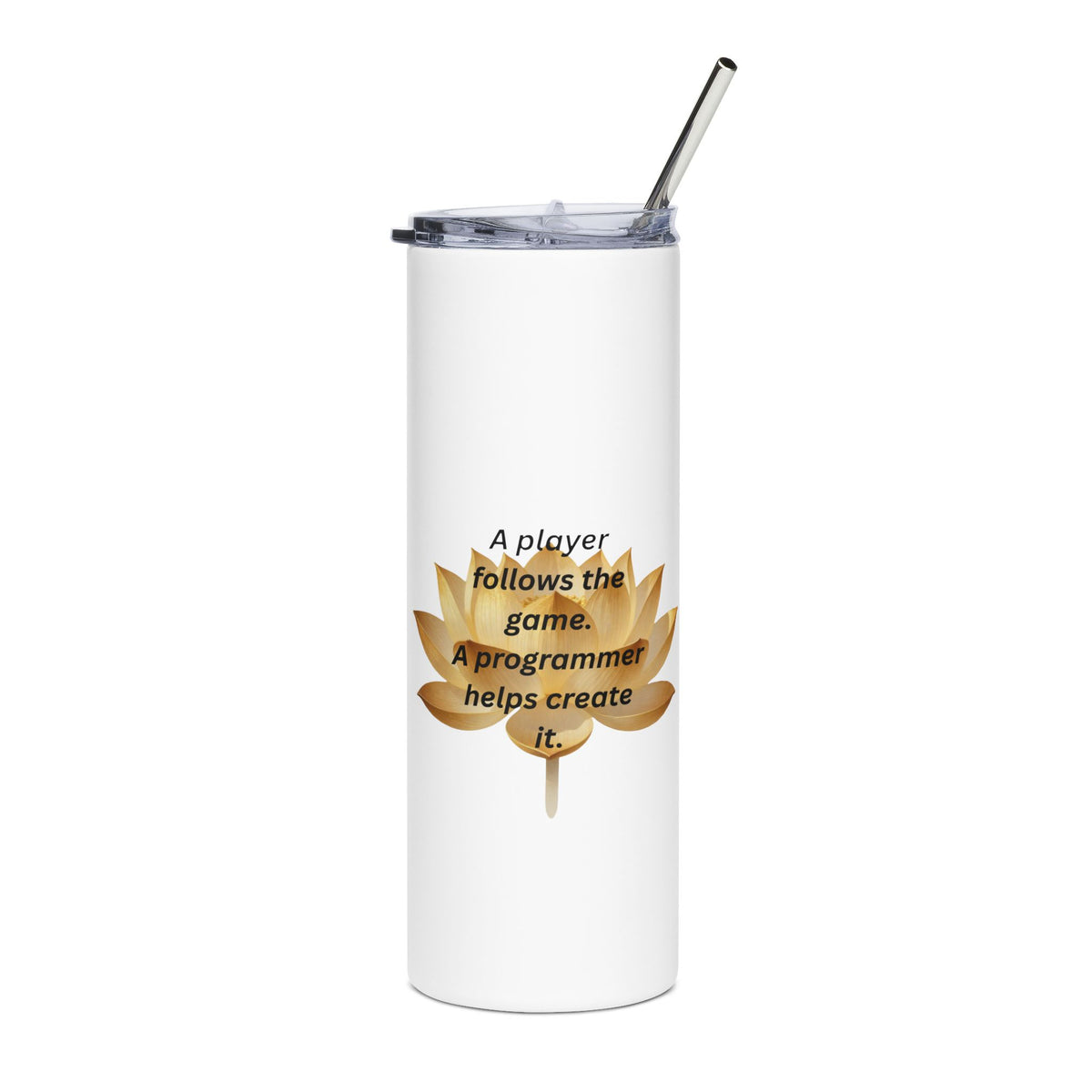 Player or Programmer – Motivational 20 oz Tumbler
