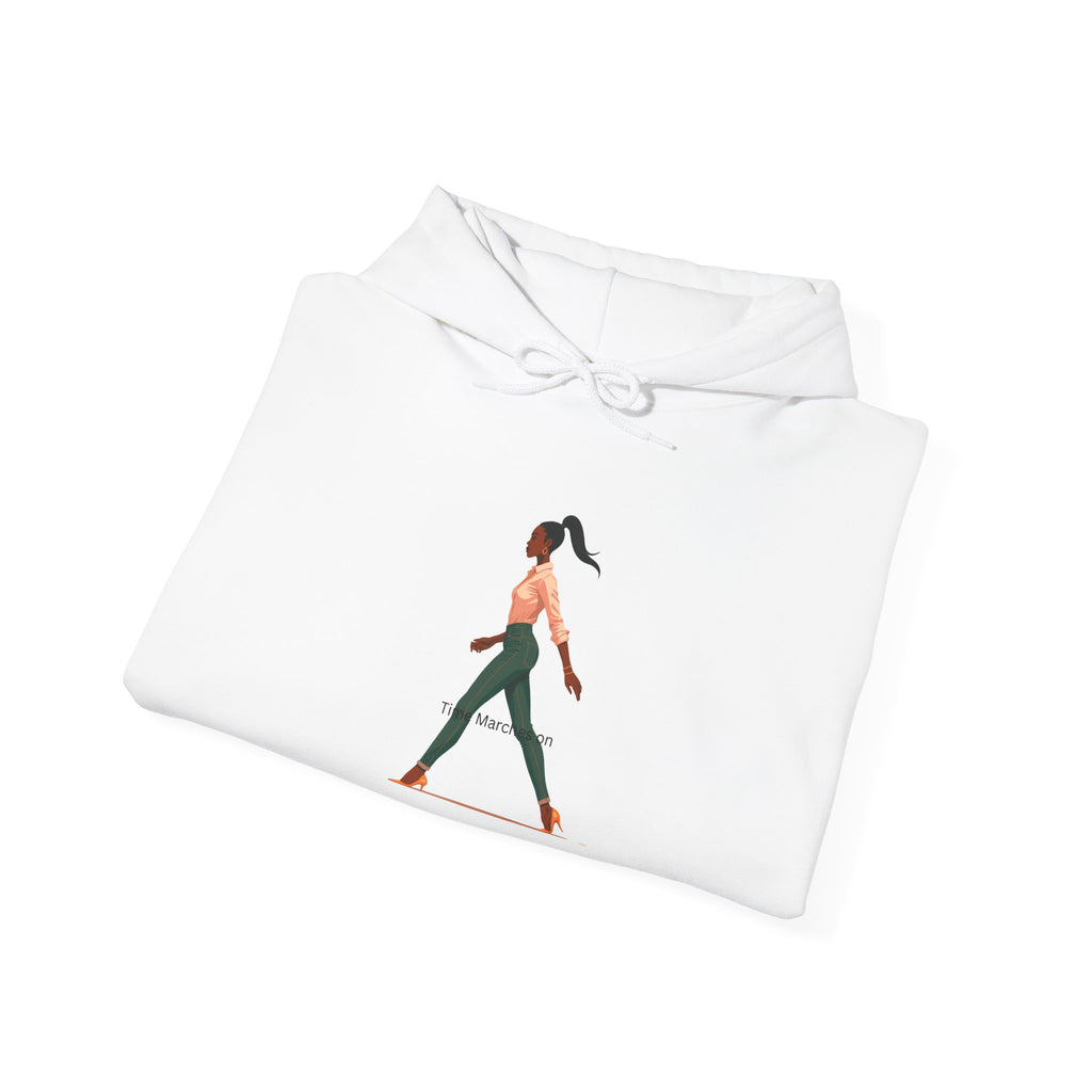 Yoga Pose Hoodie — Minimal Walking Yogi Graphic Sweatshirt