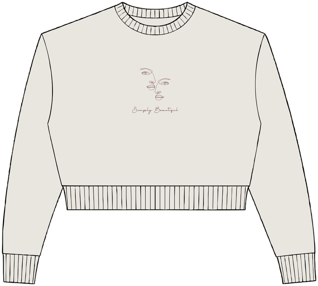 Womens Relaxed Crop Crewneck