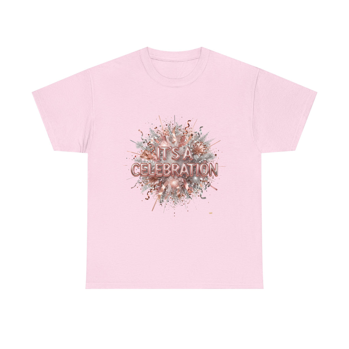 Celebration Floral Burst Tee — "It's a Celebration" Graphic T-Shirt