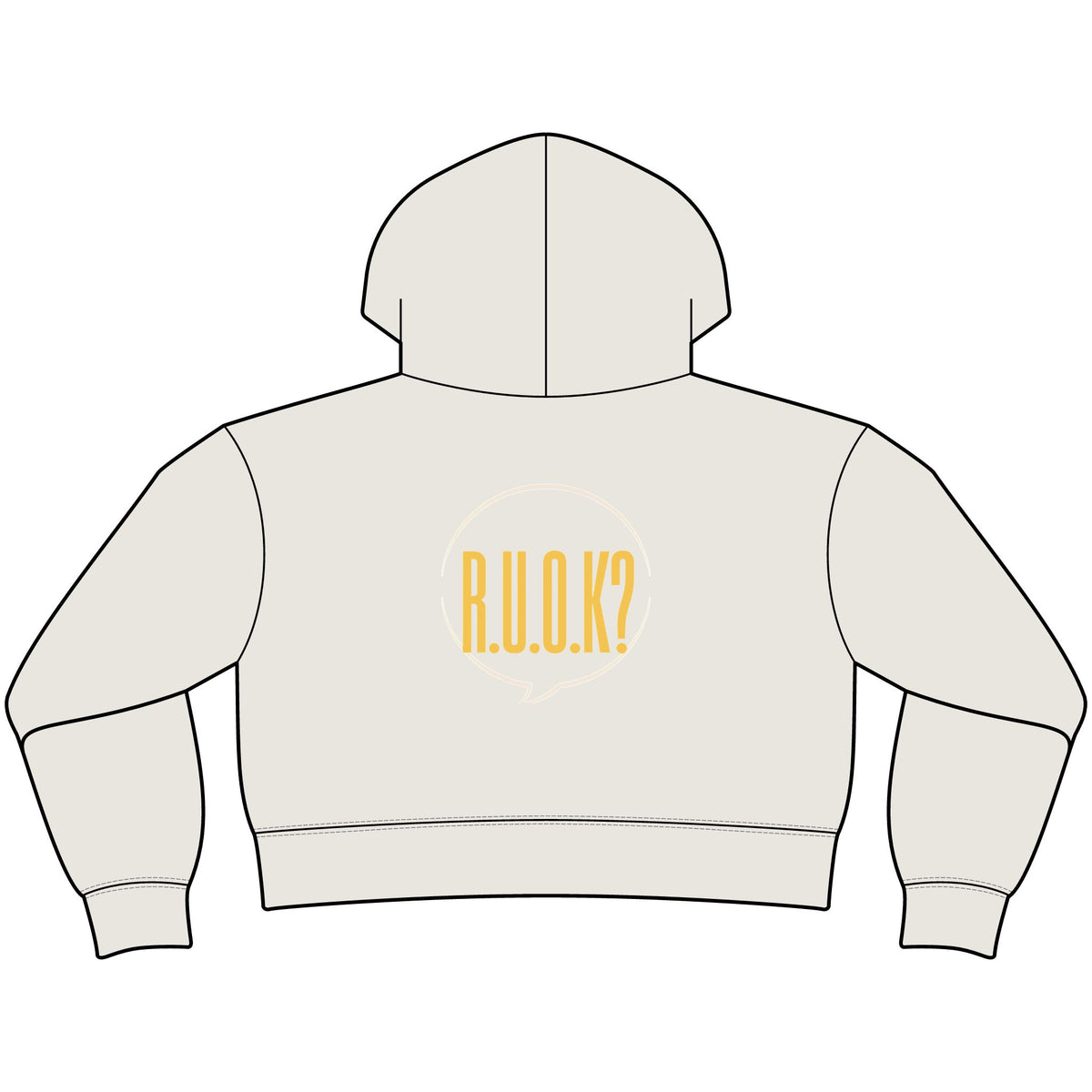 R.U.O.K Womens Relaxed Crop Zip
