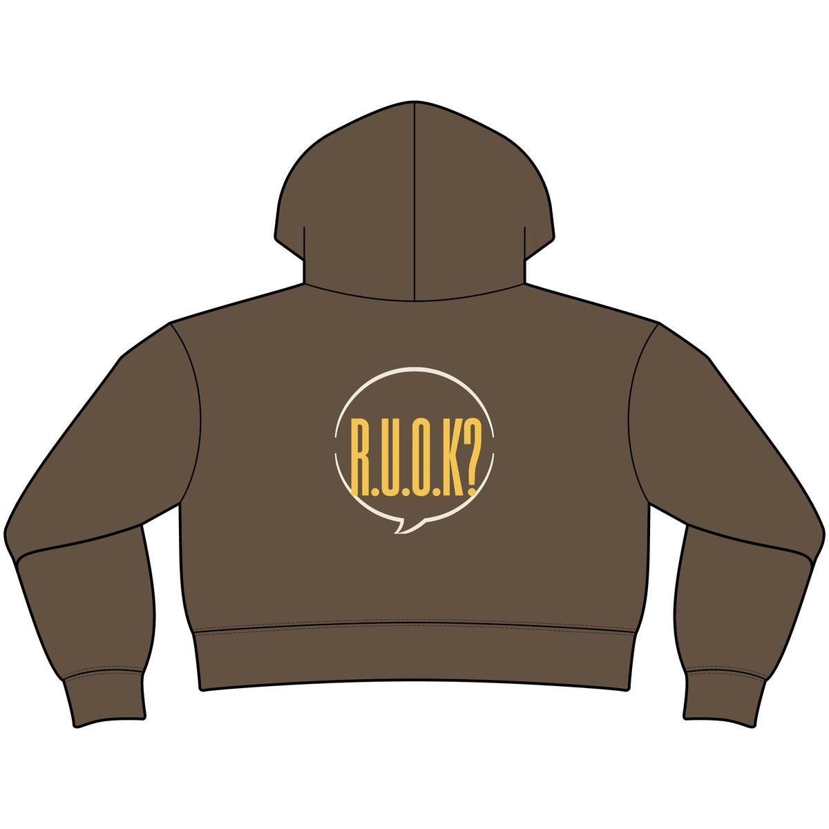 R.U.O.K Womens Relaxed Crop Zip