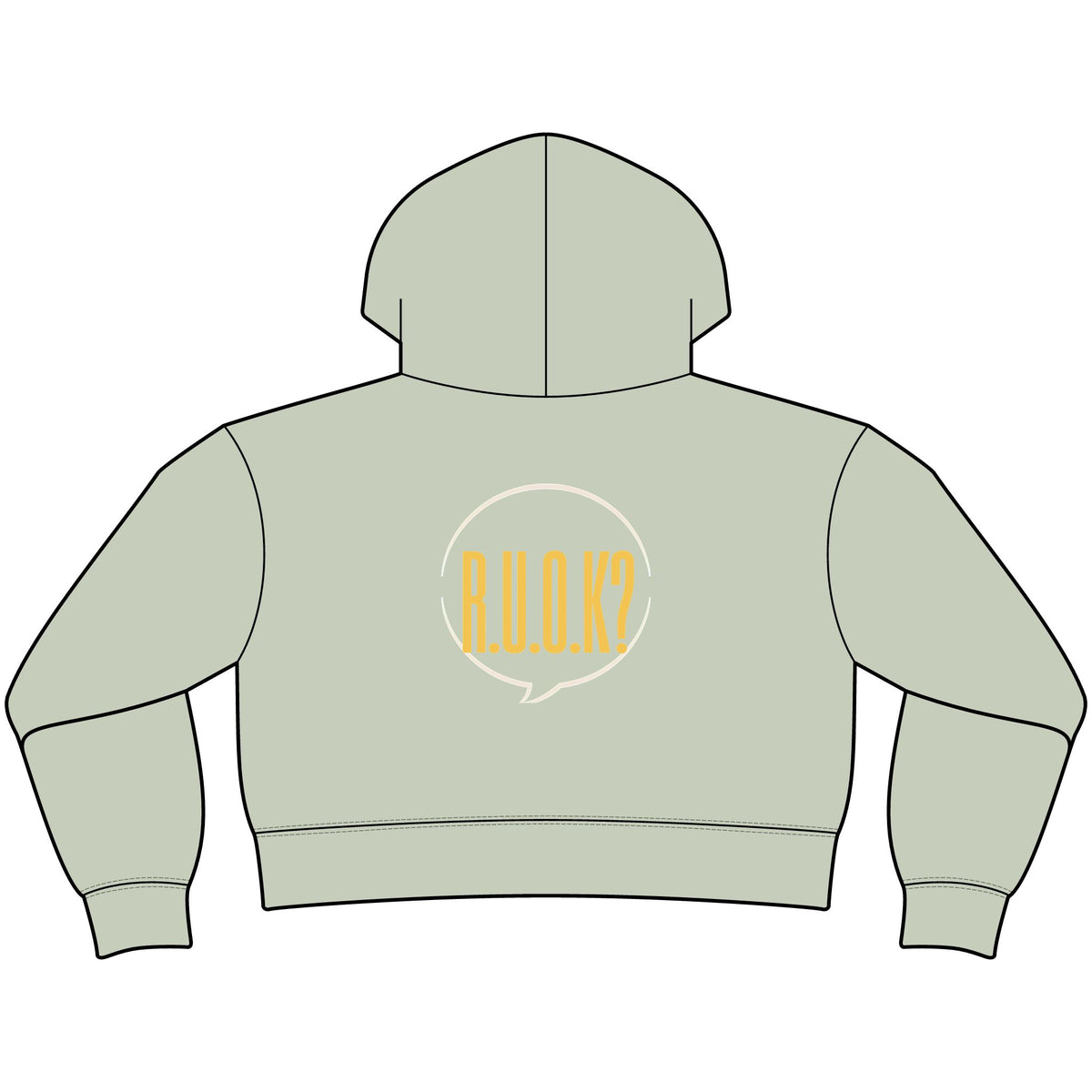 R.U.O.K Womens Relaxed Crop Zip