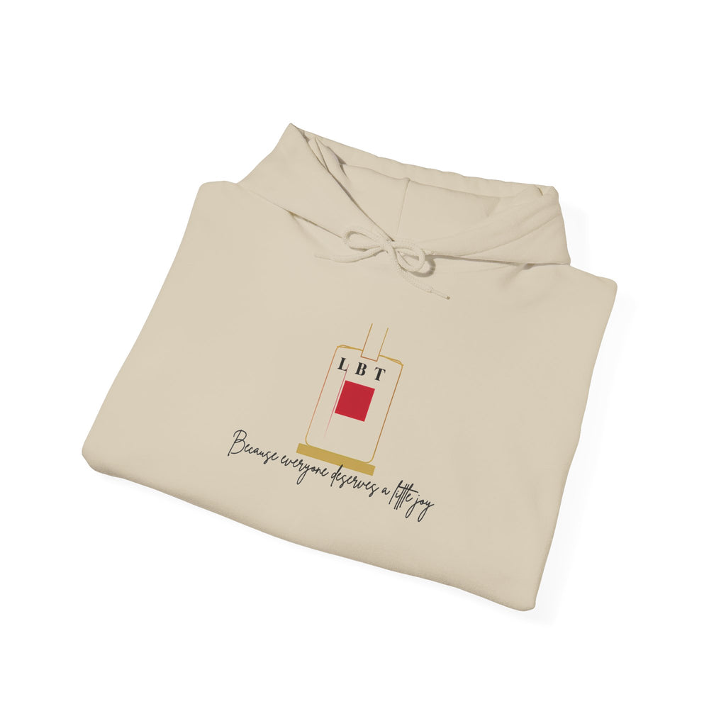 LBT Minimalist Logo Hoodie — "Because someone deserves it" Graphic