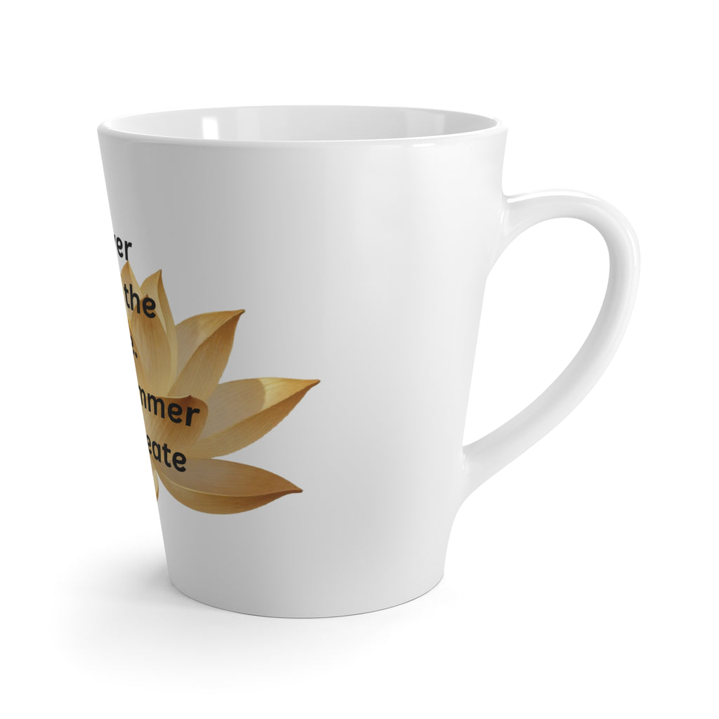 Golden Lotus Inspiration – 12 oz Latte Mug