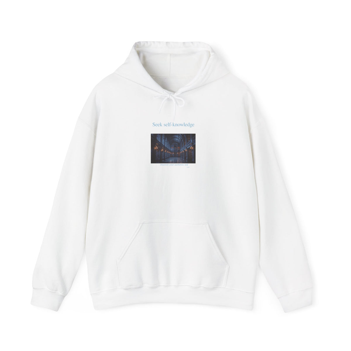 Seek Self-Knowledge Hoodie — Mystic Library Graphic Sweatshirt