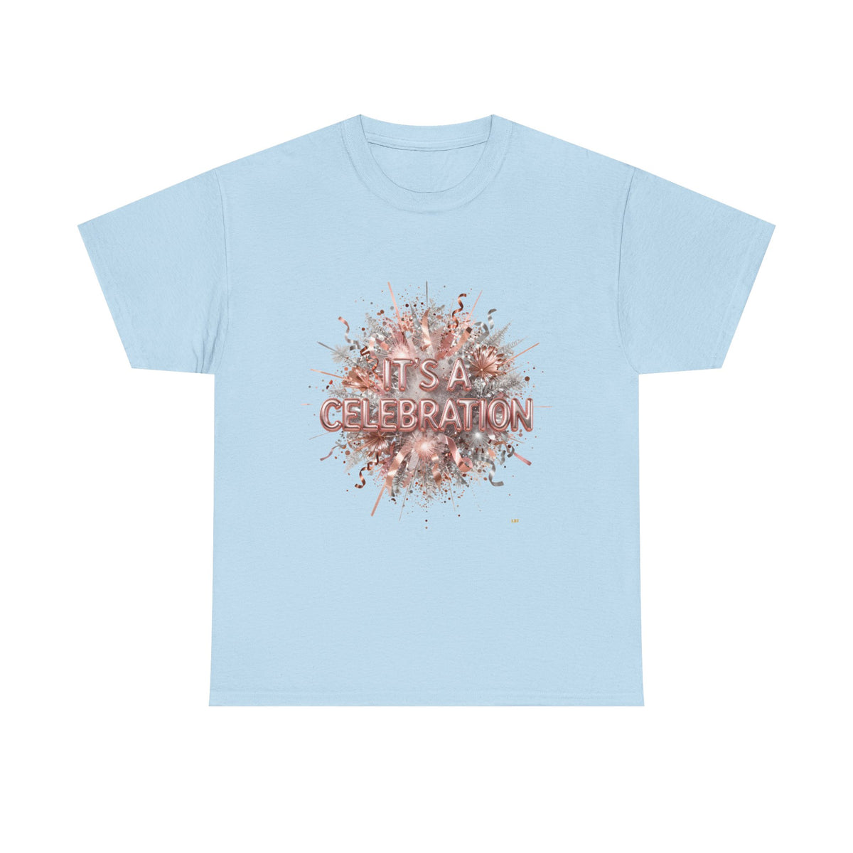 Celebration Floral Burst Tee — "It's a Celebration" Graphic T-Shirt
