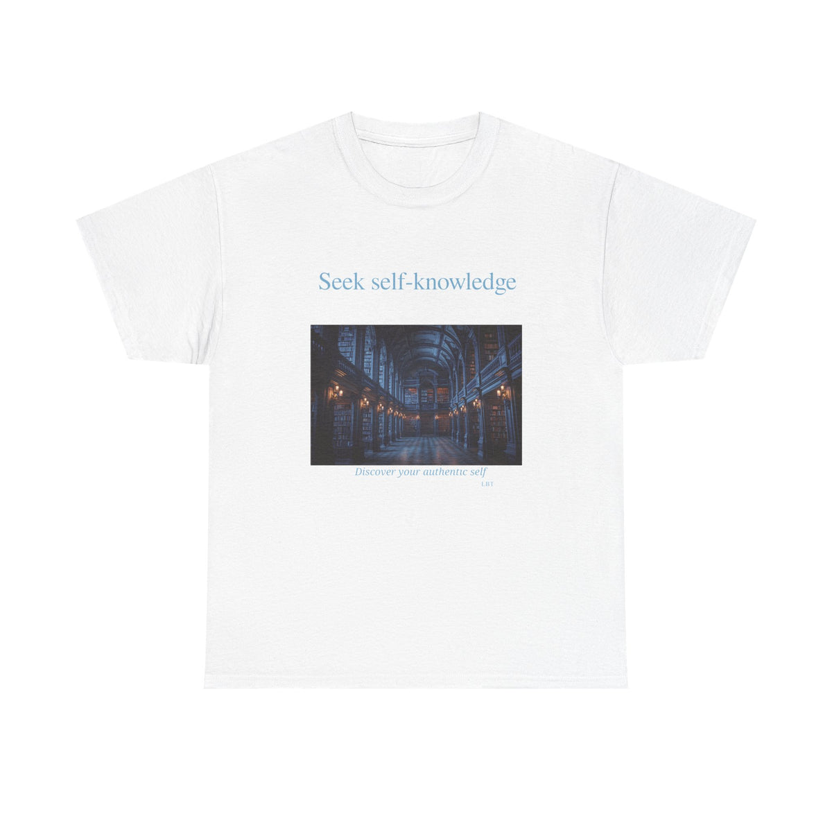 Seek Self-Knowledge T-Shirt — Moody Library Photo Graphic Tee