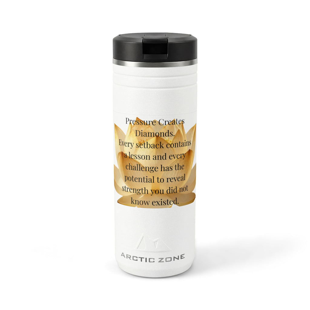 Golden Lotus Inspiration – 24 oz Thermal Straw Tumbler