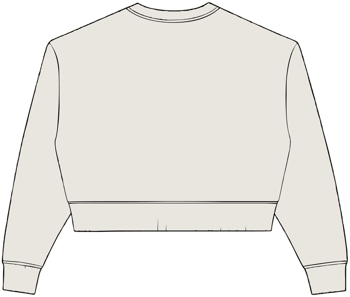 Be yourself Crop Crewneck