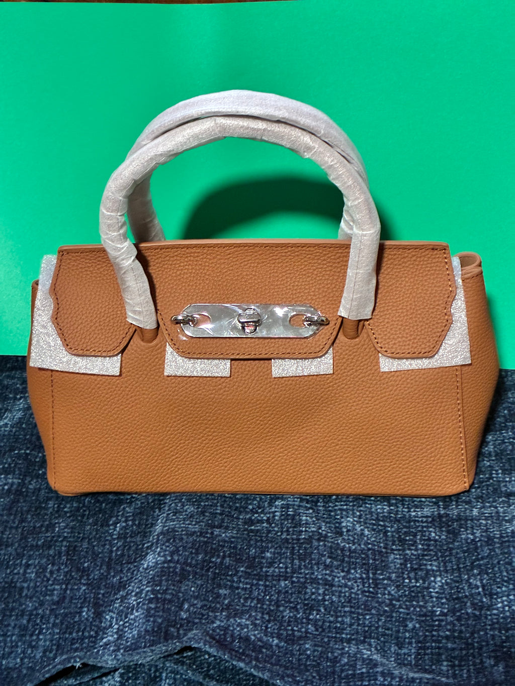 Leather Top Handle Handbag