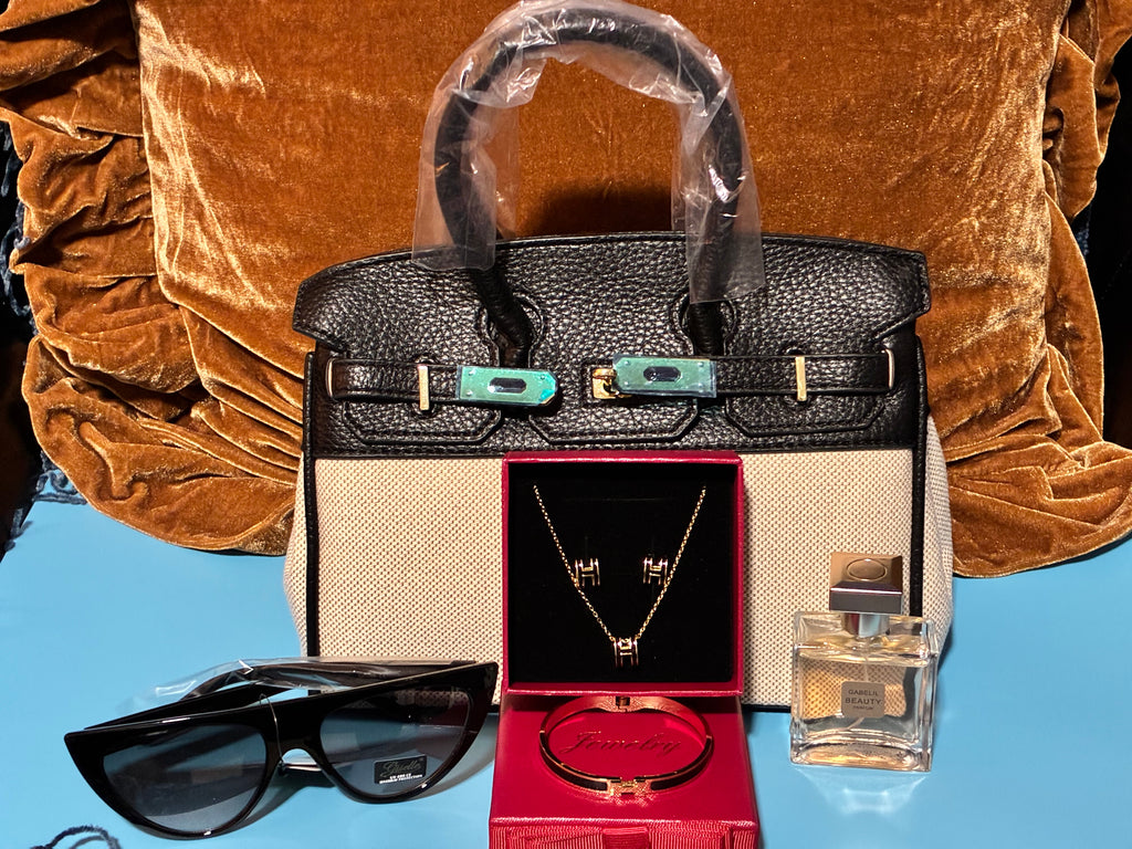 Black and white Handbag