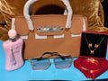 Leather Top Handle Handbag