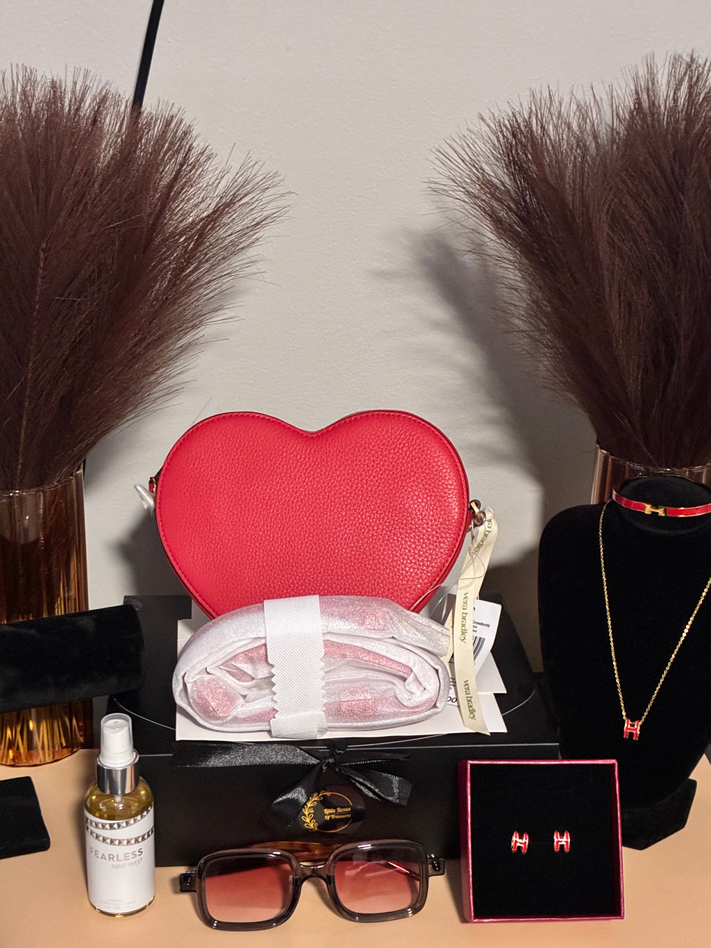 Red Heart Shaped Handbag