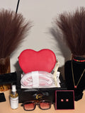 Red Heart Shaped Handbag
