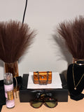 Gold Mini Crossbody Handbag